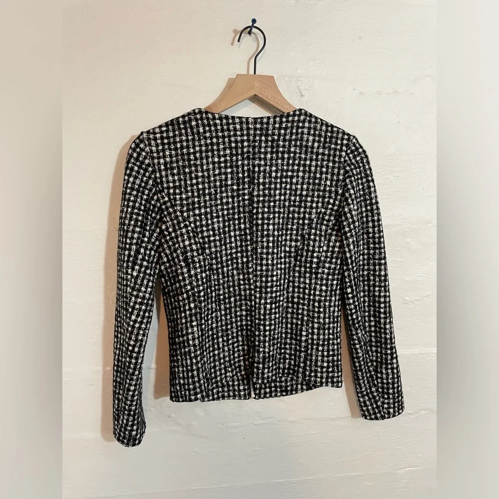 Weekend MaxMara Black and White Checkered Jacket - Picture 5 of 8